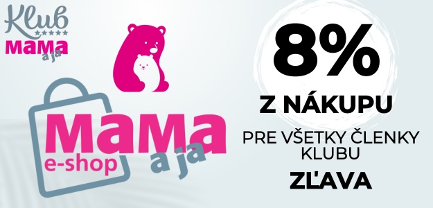 Zľava 8% e-shop MAMA a ja