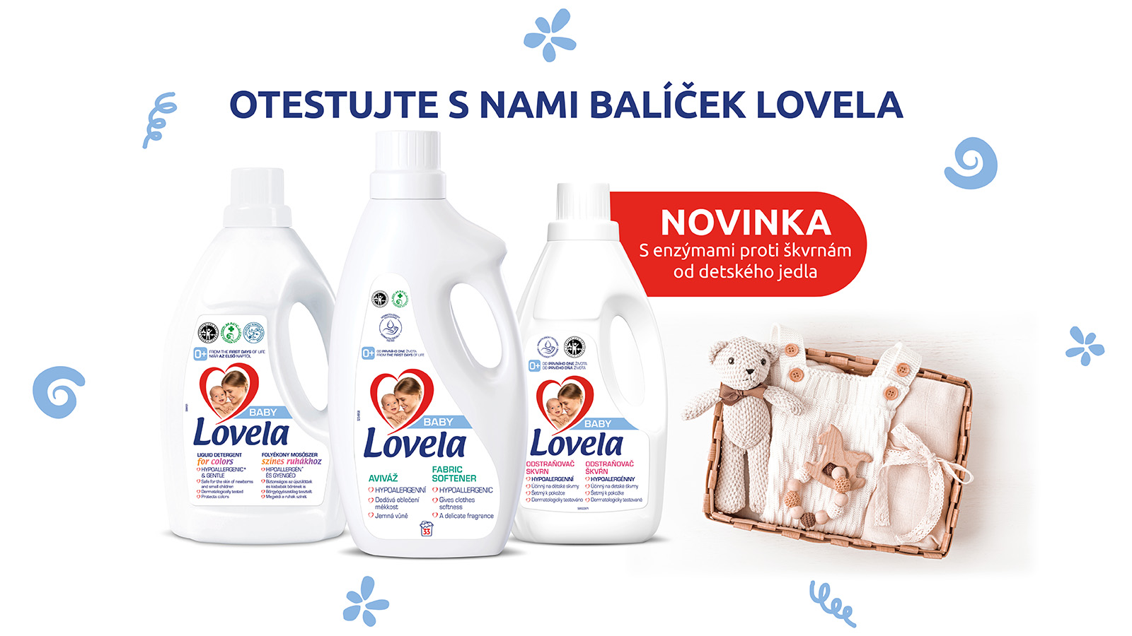 Testovanie pracích prostriedkov Lovela Baby